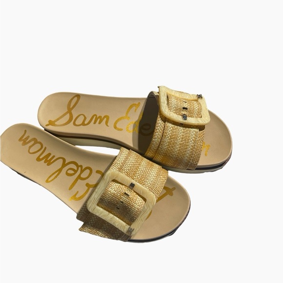 Sam Edelman Ariane leather buckle slide sandal women's‎ size 9 - Picture 1 of 10